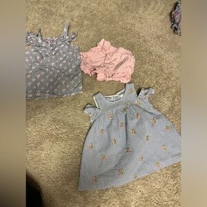 4t girls clothes 2 tops and matching short